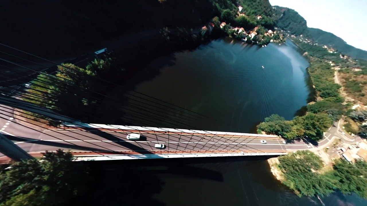 La Loire en Rhône-Alpes vue du ciel