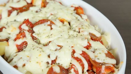 طريقة عمل معكرونة البيتزا بالبيبيروني والجبن