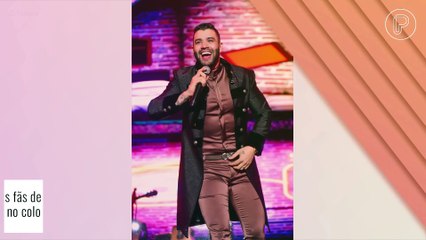 Gusttavo Lima se machuca ao ser atingido por fã. Vídeo!
