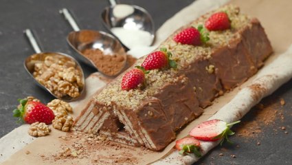 طريقة عمل كيكة البسكويت الباردة