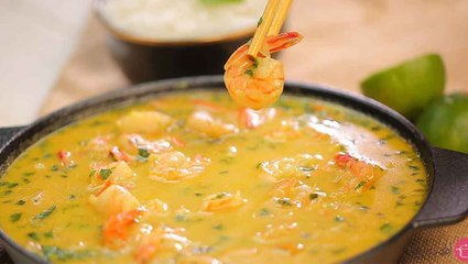 طريقة عمل روبيان بالكاري