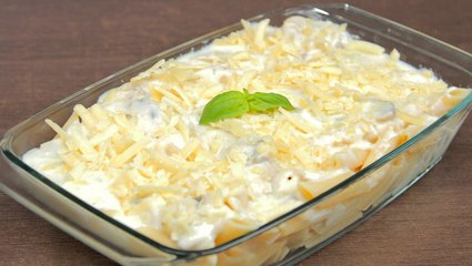 طريقة عمل الباستا بالصوص الابيض بالفيديو