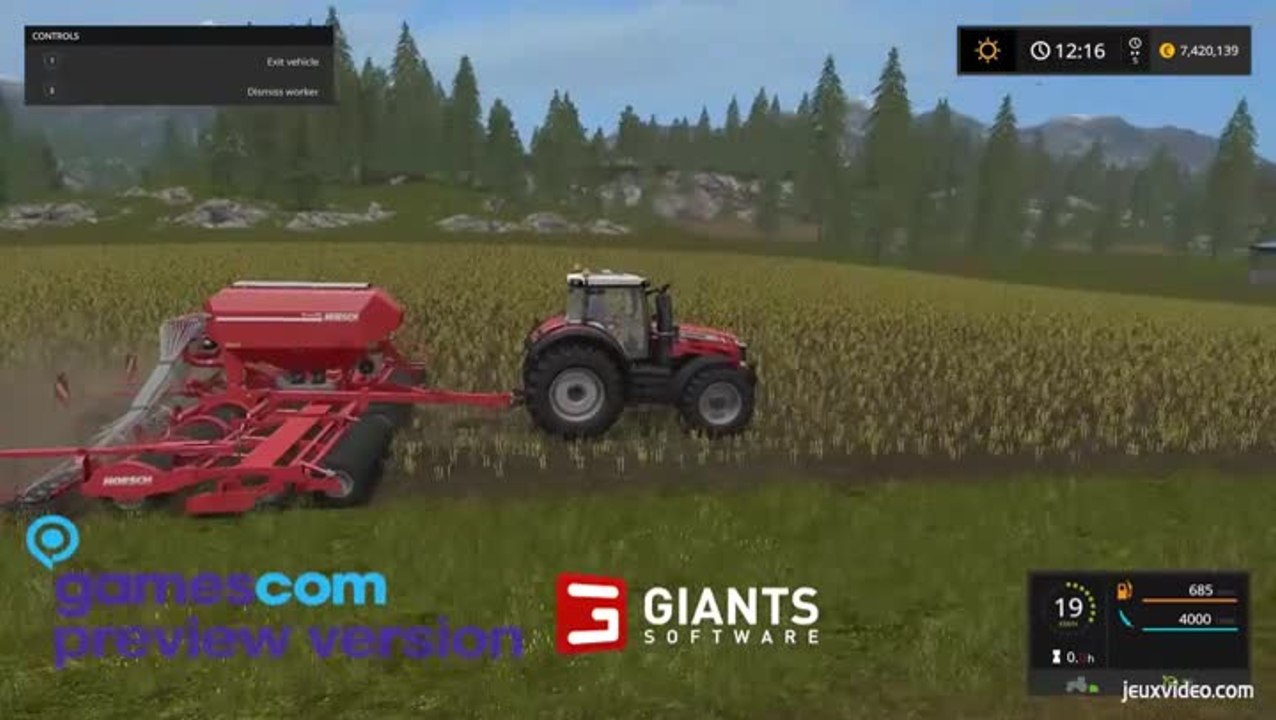 Farming Simulator 17 : la simu agricole fait le plein de nouveautés - gamescom