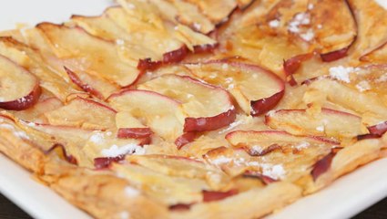 طريقة عمل تارت التفاح بعجينة الباف بيستري