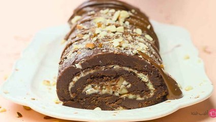 سويس رول سهل بالكيك الجاهز