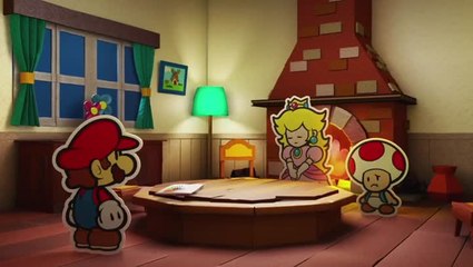Paper Mario repeint les murs en vidéo