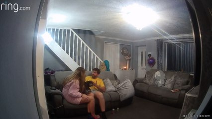 Playful Pup Bites Man's Nipple