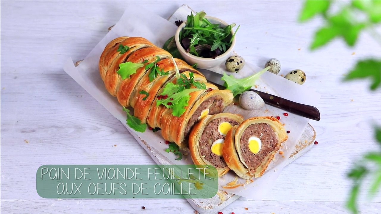 CUISINE ACTUELLE - Pain de viande feuilleté aux oeufs de caille