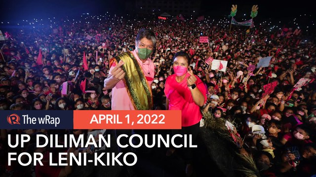 UP Diliman University Student Council endorses Leni-Kiko tandem