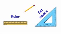 How to draw a rectangle Using ruler and set square (Step by Step) - Easy steps