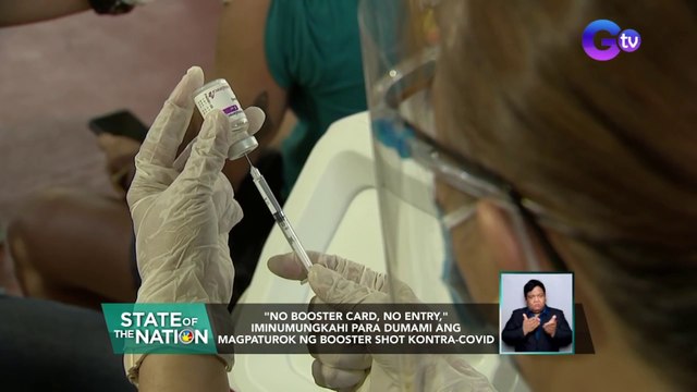 No booster card, no entry, iminungkahi para dumami ang magpaturok ng booster shot kontra-Covid | SONA