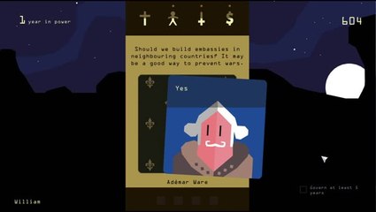 Reigns vous offre 5 minutes de gameplay