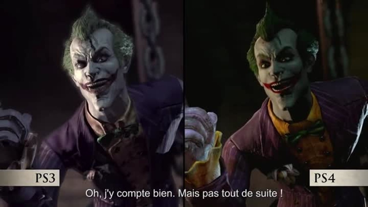 Batman : Return To Arkham - comparatif version PS3 vs PS4