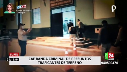 Capturan a 13 miembros de “los berracos de Pachacamac” cuando invadían terreno