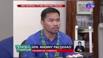 Pacquiao, pinuna ang pahayag ni Sen. Imee Marcos na pulitika raw ang nasa likod ng pag-ungkat ng 'di pa nababayarang estate tax | SONA