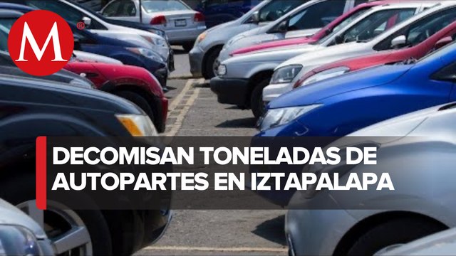En CdMx, decomisan 120 toneladas de autopartes robadas en Iztapalapa