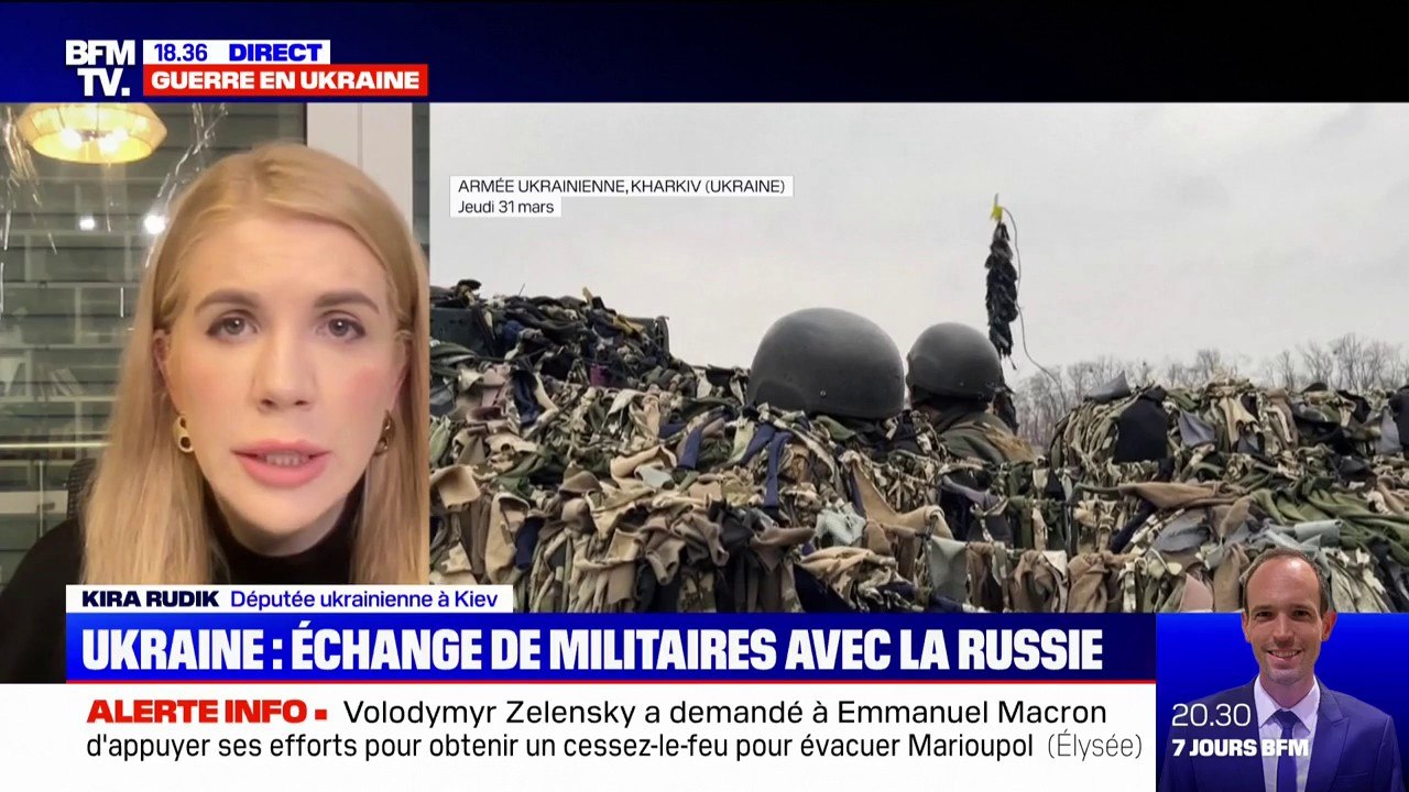 Kira Rudik, députée ukrainienne: "Les Russes échangent les militaires contre les femmes et les enfants évacués de force"