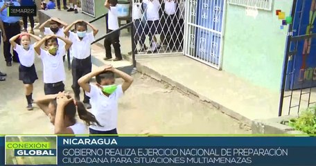 Descargar video: Nicaragua realiza primer simulacro de preparación para situaciones multiamenazas