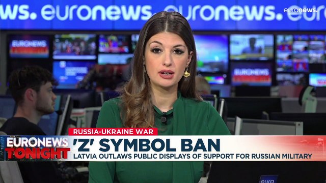 Latvian parliament approves ban on Russian military symbols 'V' and 'Z'