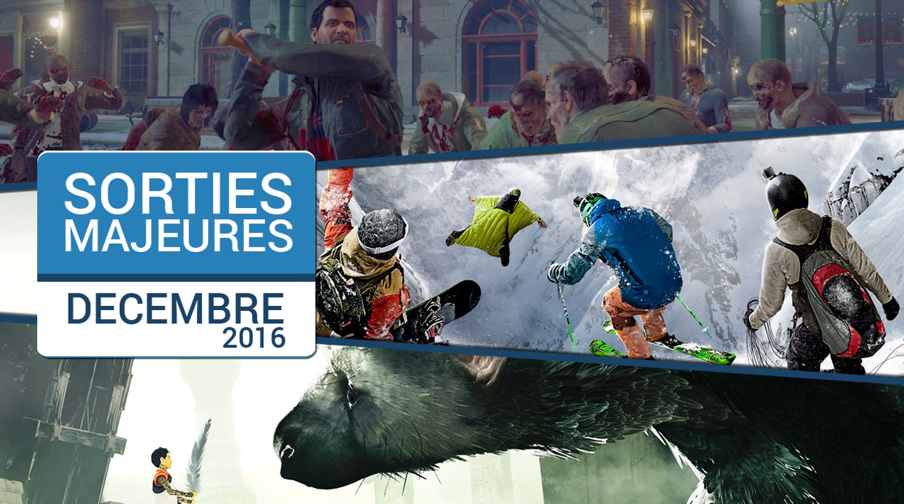 Les sorties majeures du mois de décembre 2016