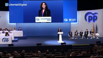 Discurso íntegro de Díaz Ayuso en el XX Congreso del PP: "Estamos aquí para ganar elecciones"