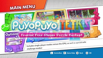 Puyo Puyo tetris game modes trailer