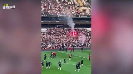 Vodafone Park'ta antrenmana taraftar desteği