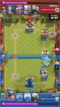 Démonstration du Deck Golem Foudre (Arène 7 et +)