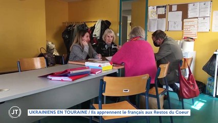 UKRAINIENS EN TOURAINE / Ils apprennent le français aux Restos du Coeur