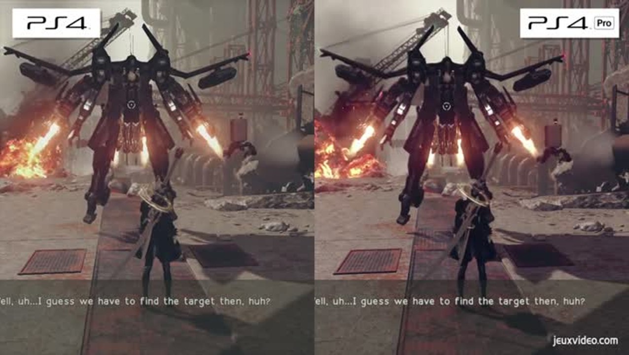 Versus NieR Automata : le comparatif des versions PS4 / PS4 Pro