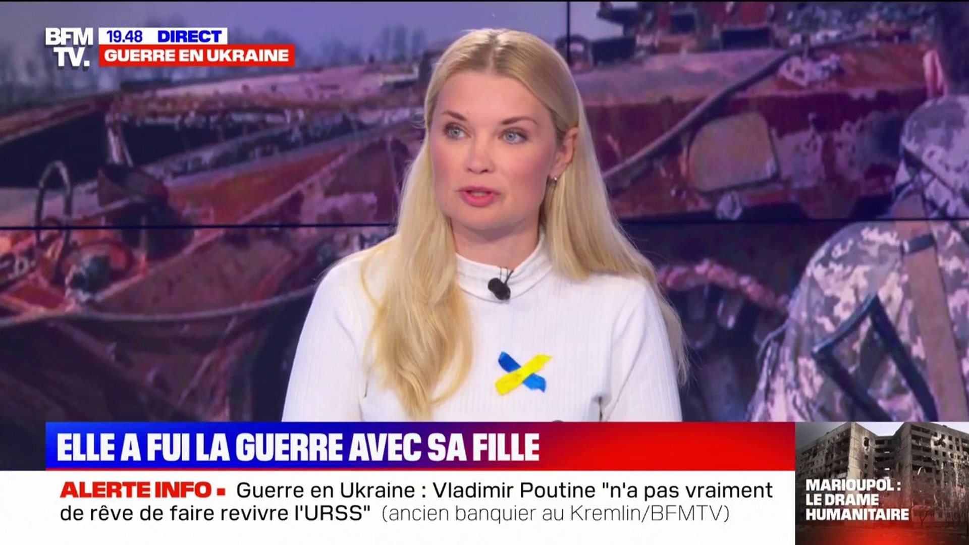 Lidiya Taran, présentatrice TV ukrainienne: "Je ne crois pas aux  pourparlers avec la Russie" - Vidéo Dailymotion