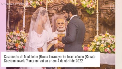 'Pantanal': Madeleine usa vestido sexy e justo e coroa de brilhantes em casamento com José Leôncio. Fotos!