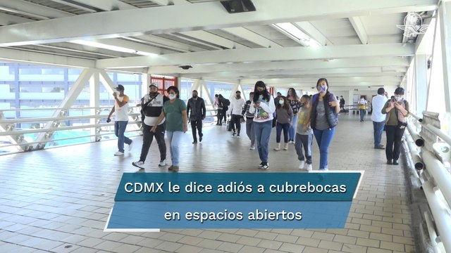 CDMX levanta recomendación de uso de cubrebocas en espacios abiertos a partir de hoy