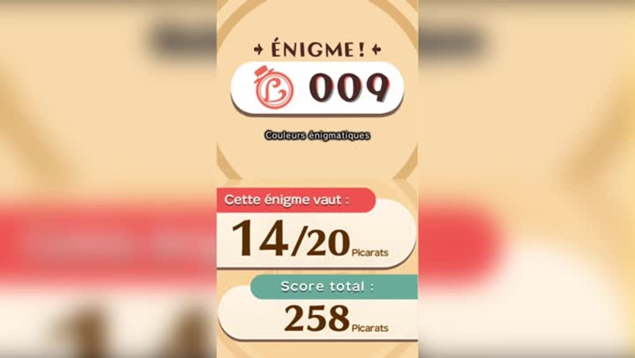 Solution de l'Enigme 009 de L'aventure Layton