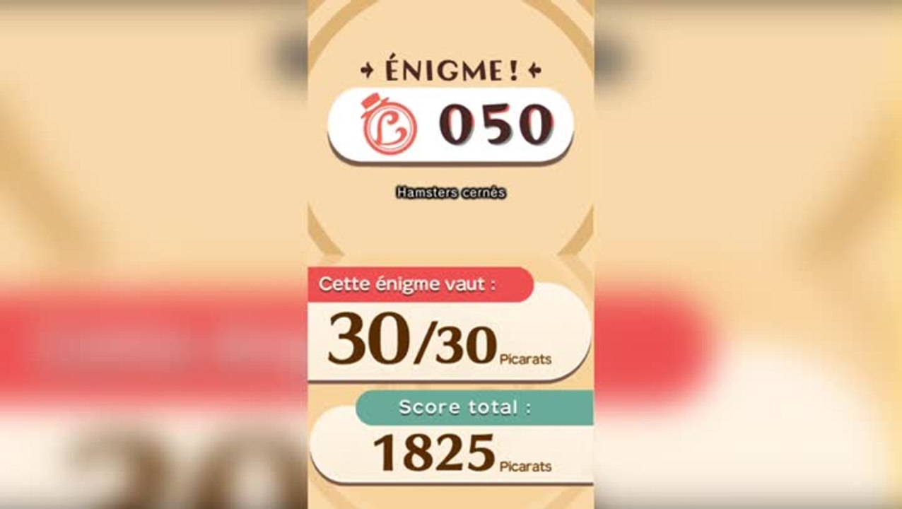 Solution de l'Enigme 050 de L'aventure Layton