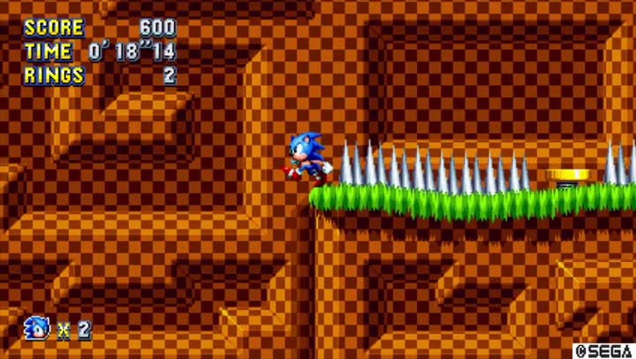 Sonic Mania : faux bug Green Hill Zone Acte 1