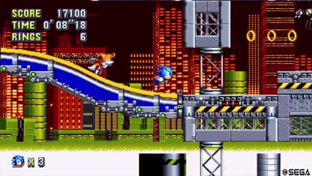 Sonic Mania : UFO rapide #1 de Chemical Plant Zone Acte 1