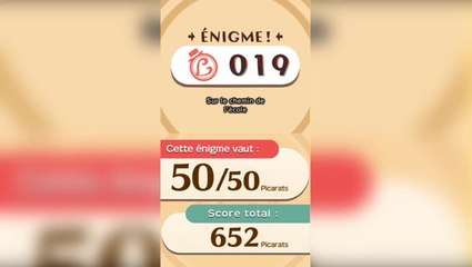 Solution de l'Enigme 019 de L'aventure Layton