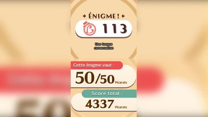 Solution de l'Enigme 113 de L'aventure Layton