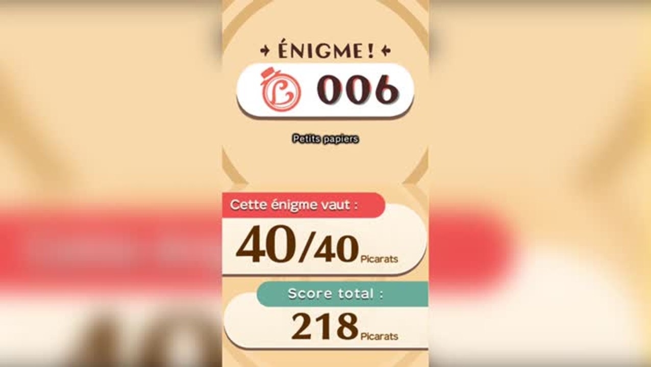 Solution de l'Enigme 006 de L'aventure Layton