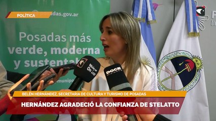 Hernández agradeció la confianza de Stelatto