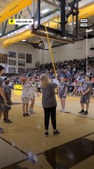 Blind Basketball Player Sinks Jump Shot