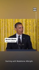Obama's Touching Tribute to Madeleine Albright