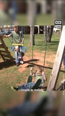 5-Year-Old Narrowly Dodges Flying Bouncy House