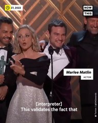 'CODA' Makes History for Deaf Community at SAG Awards