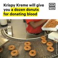 Krispy Kreme Gives Free Doughnuts to Blood Donors