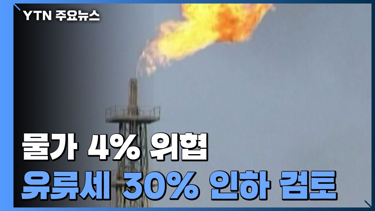 물가 4% 위협...유류세 30% 인하 적극 검토 / YTN