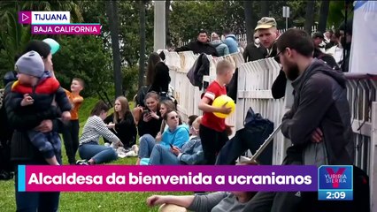 La garita de San Ysidro se convierte en una pequeña Ucrania