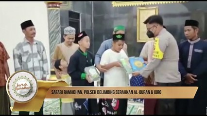 Polsek Belimbing Serahkan Sarana Kontak Kitab Suci Alquran