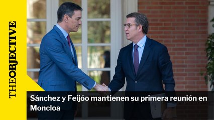 Sánchez y Feijóo mantienen su primera reunión en Moncloa